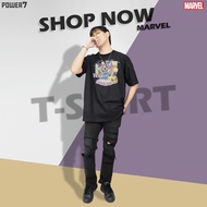 Power 7 Shop Cartoon T-Shirt MARVEL Pattern Authentic COMICS T-SHIRTS (MVX-004) baju t shirt lelaki 