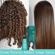 Krim pelurus rambut Rambut lurus permanen dan pelembut dengan sisir