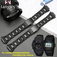 Watch Band Strap for Casio G-Shock DW5600 DW6900 GW-M5610 DW9600 Series Plastic Stainless Steel Watc