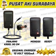 CHARGER MOTOR MAINAN 12 VOLT ANAK ADAPTOR MOBIL MOBILAN AKI RC REMOTE CONTROL 12 VOLT 1000 mA CAS MA