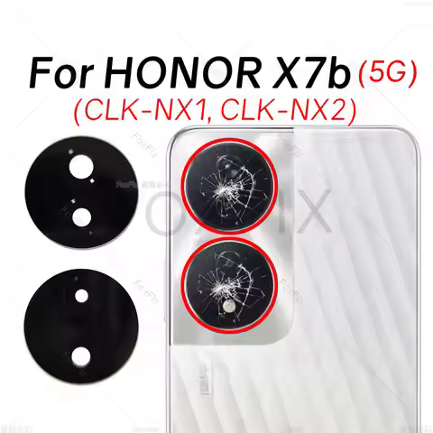 Back Camera Lens For Honor X7b 5G Rear Camera Glass Cover Replacement+Adhesive Sticker CLK-NX1 CLK-N