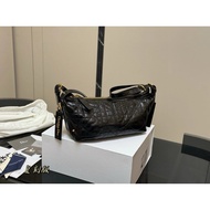 D Female Bag-Journey Oversized Rattan Checked Cowhide Lunch Box Bag Dumpling Bag Stray Bag Underarm 
