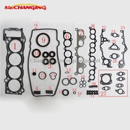 3RZFE 3RZ สำหรับ TOYOTA 4 RUNNER HILUX II COASTER BUS ชิ้นส่วนเครื่องยนต์ 2.7L เครื่องยนต์ปะเก็นชุดก