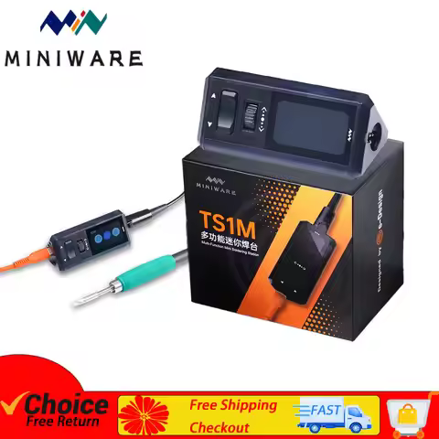 MINIWARE TS1M Mini Soldering Station: PD 3.1 28V 140W Compatible with T245 Handle and C210 Portable