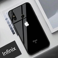 Softcase Glass Kaca Infinix Hot 10 10 Play Hot 8 Hot 9 9 Play Note 8 Smart 4 5  - Casing Hp - C30 - Pelindung hp  - Case Handphone - Casing Handphone