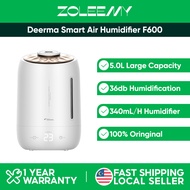 Deerma Smart Air Humidifier UV Air Diffuser Air Purifier Aromatherapy Machine (5L) F600 Large Capacity Humidifier Udara
