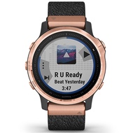 GARMIN ORIGINAL - SMARTWATCH GARMIN FENIX 6S ROSEGOLD-BLACK NYLON -  - Women LA - Cloth Band - Hitam