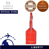 Charles Berkeley LIBERTY Genuine Leather Crocodile Embossed Pattern Luggage Tag XY-1944