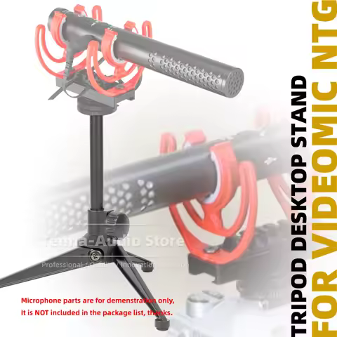 For RODE VIDEOMIC NTG VIDEO MIC Desktop Bracket Boom Mount Table Mike Holder Desk Tripod Metal Table