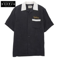 Hysteric Glamour 壞運氣刺繡保齡球衫，男士，黑色，S碼