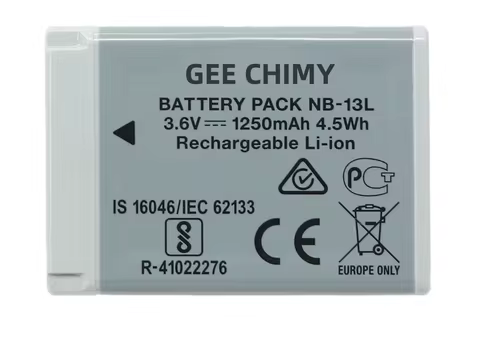 1250mAh NB-13L NB13L 13L Camera Battery For Canon PowerShot G5X G7 X Mark II G9X SX720 SX730 SX740 H