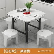 Installation-Free Table Office Table Rental House Rental Study Table Adult College Student Computer Desk Foldable Dining Table