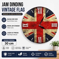 United Kingdom English Flag Motif Wall Clock