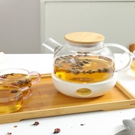 Teko Kaca Tahan Panas Nordic Pemanasan Lilin Set Teh Herba Set Teko Buah Set Teh Petang Teko Lilin