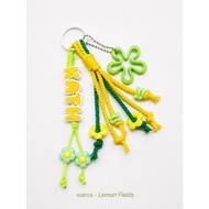 GANTUNGAN MISSOL - Custom Bag Charm - Letter Keychain - Cute Bag Charm - Macrame Bag Charm BC333