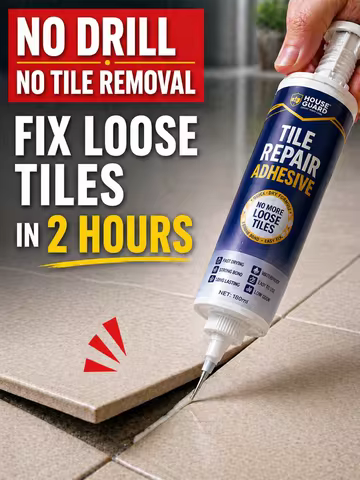 Ceramic Tile Injection Repair Adhesive, Hollow Tile Fix Glue, Quick Dry Strong Bond Tile Repair Solu