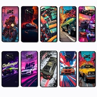 Soft black phone case for Xiaomi Poco X3 GT X3 NFC X5 Pro C31 C40 C55 C65 modified car comics caseg