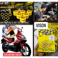 BI NỒI LIGHT SPEED XE TAY GA AIRBLADE AB110 / BEAT 110 / VISION ( 18-14) VÒNG BI SIZE TỪ 9 ĐẾN