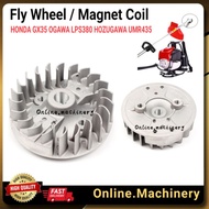 Mesin Rumput Honda GX35 GX50 Fly Wheel / Magnet Coil Brush Cutter OGAWA LPS380 UMR435 MT350 Spare Pa