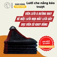 Lưới che nắng ngoài trời khổ 4mx5m có móc treo - Lưới che nắng kéo trượt - Tặng kèm móc bảo Hành 1 n