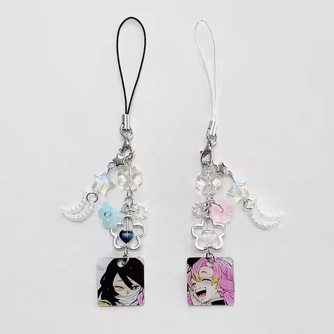 Iguro x Mitsuri Inspiration keychain coquettish phone charm gifts
