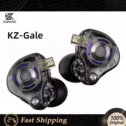 KZ Gale Wired HiFi Earphone IEM In-Ear Gaming Headset Bass Metal Music Earbuds Ultra Linear Dynamic 
