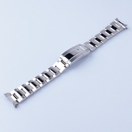 For 20mm Seiko Cocktail Time Presage SSA343 Silver Middle Polish Steel watchband Replacement Wrist Strap Bracelet Oyster Clasp
