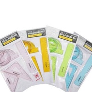 1 SET OF BUTTERFLY BT 500 BT500 COMPLETE RULERS