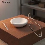 [Vaveren] Gold Melting Kit Crucible Tongs Durable Metal Melting Set Crucible Melting for Jewelry Mak