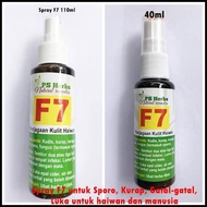 Ubat Sporo Spray F7 PS Herbs untuk Sporo, Kurap, Gatal-gatal, Luka untuk Haiwan dan Manusia