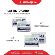 Microtop Plastic ID Card A2/plastic id crad A1/A2/A3 CLEAR MICA