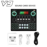 V9 Live Sound Card Para Sa PC Cellphone Youtube HIFI Mixer Record Singing Equipment Set