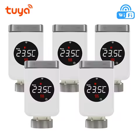 Tuya Smart Wifi Thermostatic Radiator Valve Thermostatic Valve on The Radiator Wifi Temperature Cont