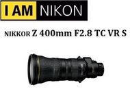 (台中新世界)【歡迎詢問貨況】NIKON NIKKOR Z 400mm F2.8 TC VR S 國祥公司貨  一年保固