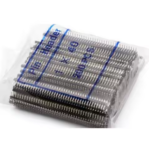 200pcs/lot 40P Male Single Row Pin Header Strip PCB Male IC Connector Pin Header 1*40P 2.54 mm 1X40P