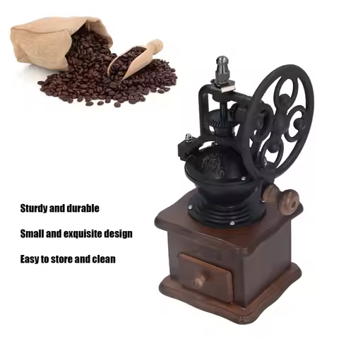 Manual Hand Coffee Grinder Manual Coffee Grinder Manual Retro Sturdy Exquisite Portable Hand Coffee 