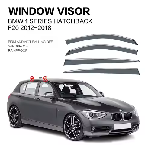 For BMW 1 series E87 F20 F52 Window visor Weather Shield Side Window Deflector Car windshield weathe