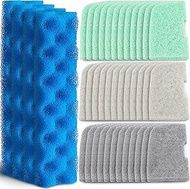 40 Pcs Replacement Filter Media Kit Compatible with 406/407/306/307 Aquarium Filters Including 4 Bio