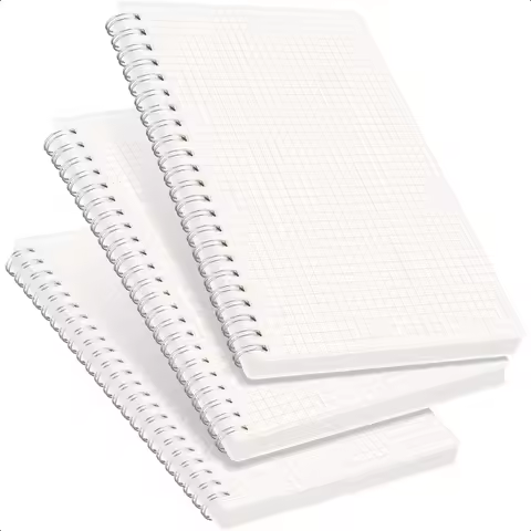 Graph Grid Paper Notebook 3Pack 160 Pages per Pack A5 Medium Size 5.7'' × 8.3'' 100 GSM Thick Paper