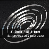 Clip Ducting Hose Clip Pipe Lock Clamp Adjustable Klip Paip Pengikat Salur Pengudaraan 3" 4" 5" 6" 7" 8" 10" 12" Hose