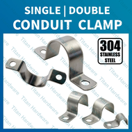 2pcs Conduit  Clamp  1/2 , 3/4 , 1 ,2 Stainless 304 For PVC Pipe EMT IMC RSC