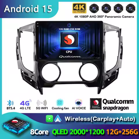 Android 15 Carplay Car Radio Multimedia Player For Mitsubishi Pajero Sport 3 L200 5 Triton 3 2015 20