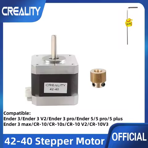 Creality42-40 Stepper Motor with Extruder Gear,for 3D Printer Extruder, Compatible with E-axis of En