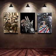 BARBERSHOP POSTER WALL DECORATION BARBER SHOP WOODEN POSTER BARBERSHOP DISPLAY HOME DECORATION ROOM 