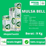 Mulsa BELL 1 Roll 9Kg Plastik Mulsa Hitam Perak Mulsa Silver Plastik