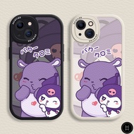 WH Case iPhone for 14 / 13 / 12 / 11 Promax Kiss Kuromi and Baku Soft Casing for iPhone  6 / 7 / 8 P