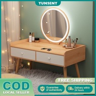 Dressing Table Modern Vanity Table Makeup Table Mini Dressing Table with Mirror Drawer Storage Cabin