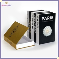 【COLORFUL】Fake book storage box, fake book home decoration storage decoration book box❀