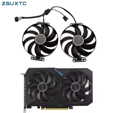87mm T129215SU 12V 0.5A 6Pin Dual RTX3060 3060 Ti Graphic Card Cooler Fans For ASUS GeForce RTX 3060