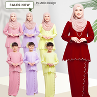 By Melia Design Baju Hot Raya 2024 Kurung Lily kedah Sulam biku cotton Murah perempuan Sedondon Mak 